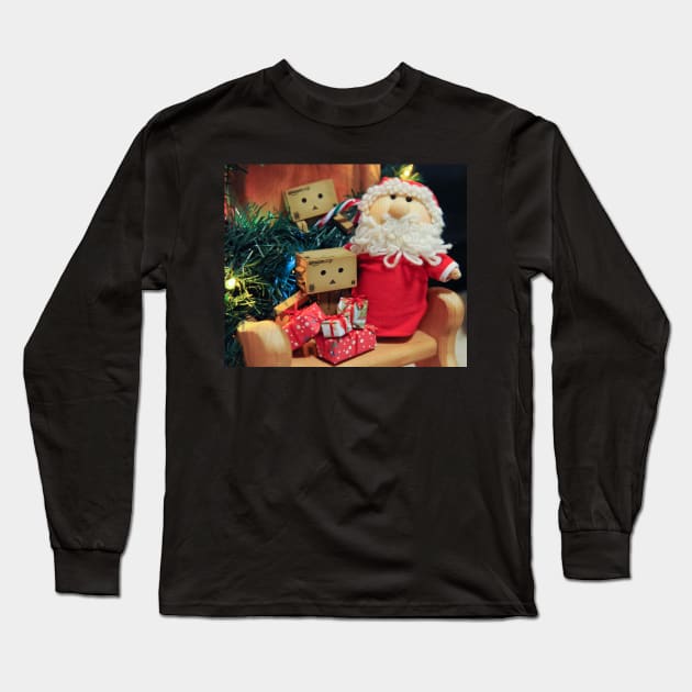 The Danbos Meet Santa Long Sleeve T-Shirt by krepsher